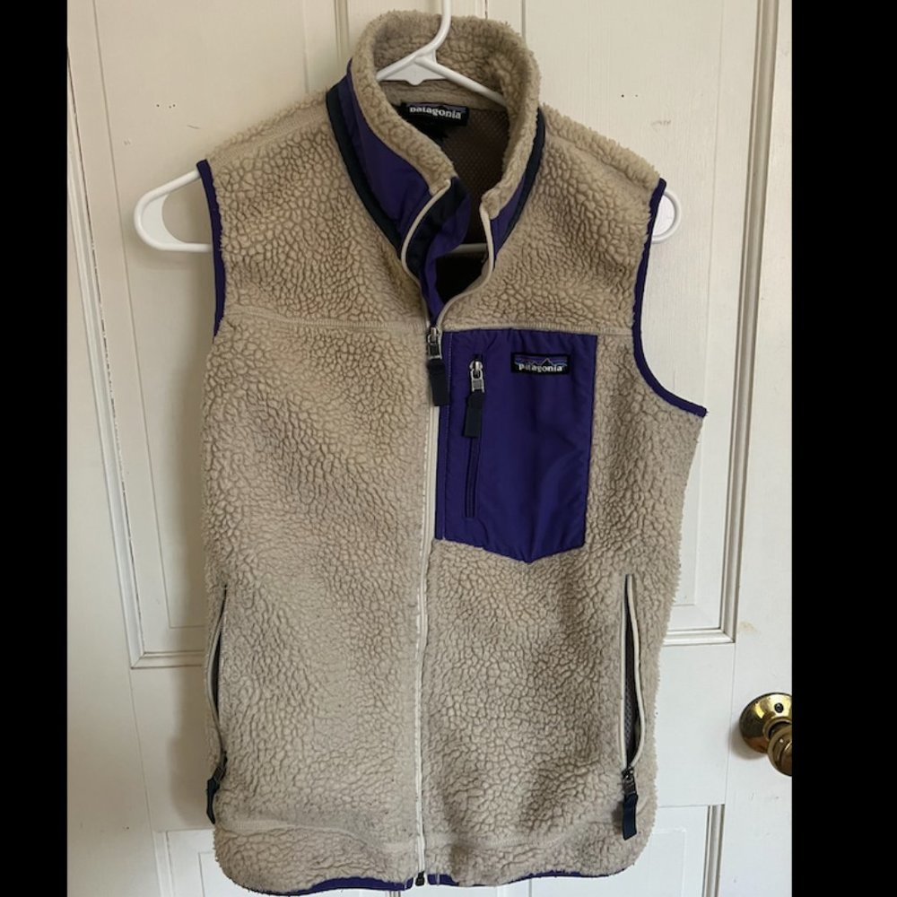 Patagonia Women's Classic Retro-X Vest - Small - Natural and Purple